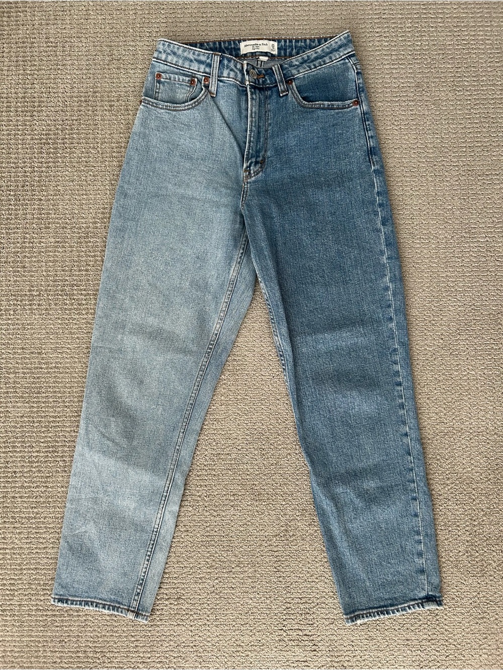 Abercrombie High-Waist curve love Two-Tone Blue Women’s Jeans